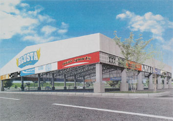 ＜総合スポーツ施設「ＢＬＵＳＴＡ」完成イメージ＞