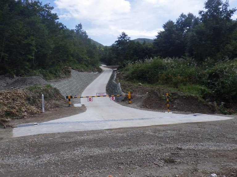 林業専用道（県営）3001工事　昼滝向山線