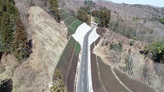山間部の道路